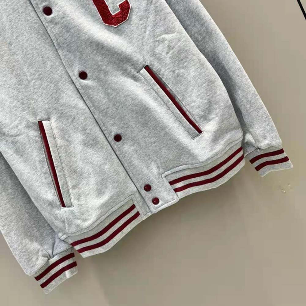 Celine Women Teddy College Jacket in Cotton Fleece - image 6