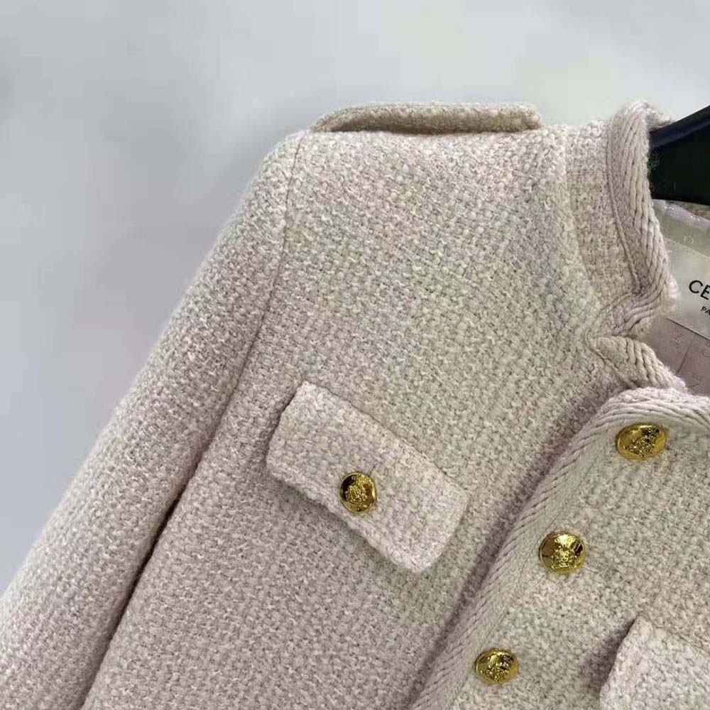 Celine Women Alluré Jacket in Bouclette Natté - image 5