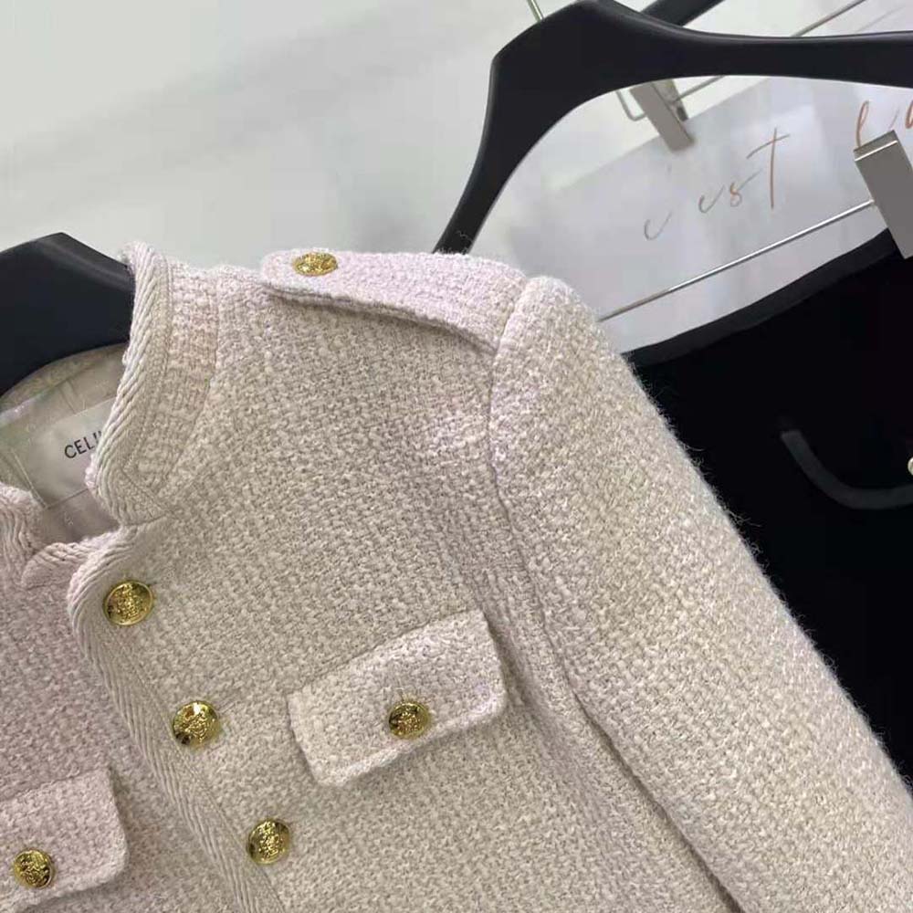 Celine Women Alluré Jacket in Bouclette Natté - image 6