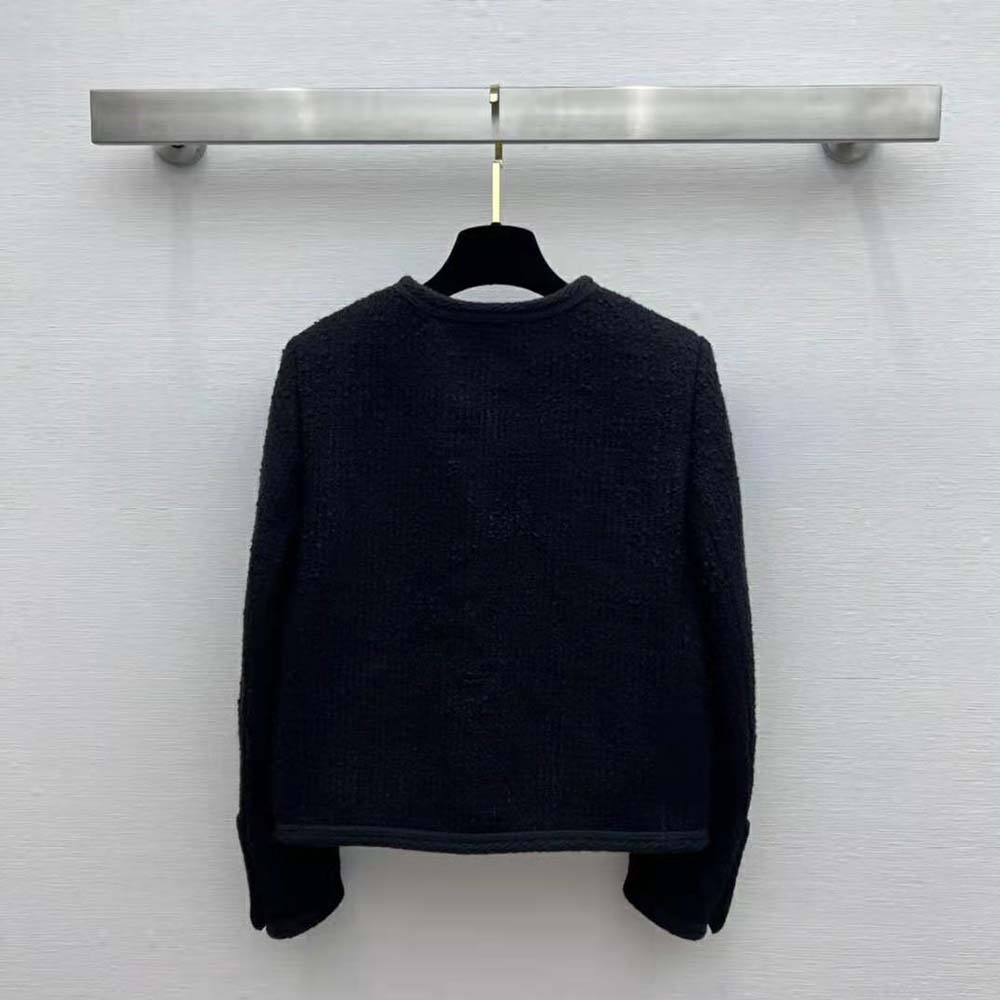Side profile showing tailored fit of Celine Women Chasseur Jacket