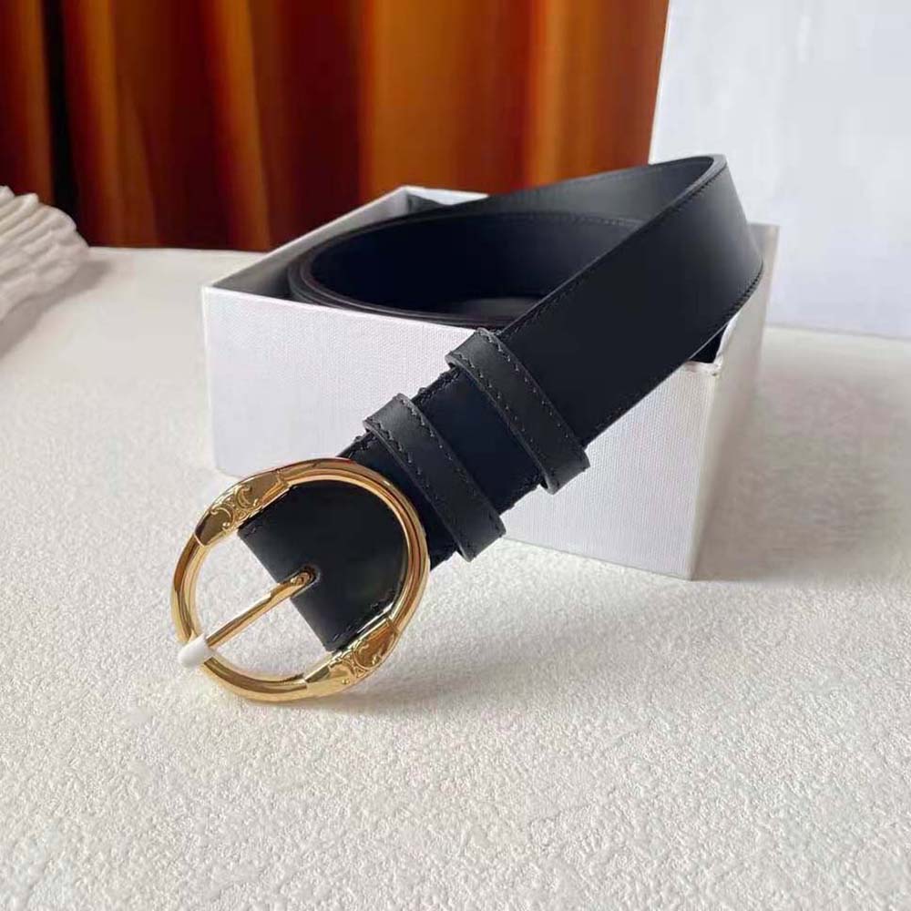 Celine Women Large Twin Triomphe Belt in Vintage Calfskin - image 4