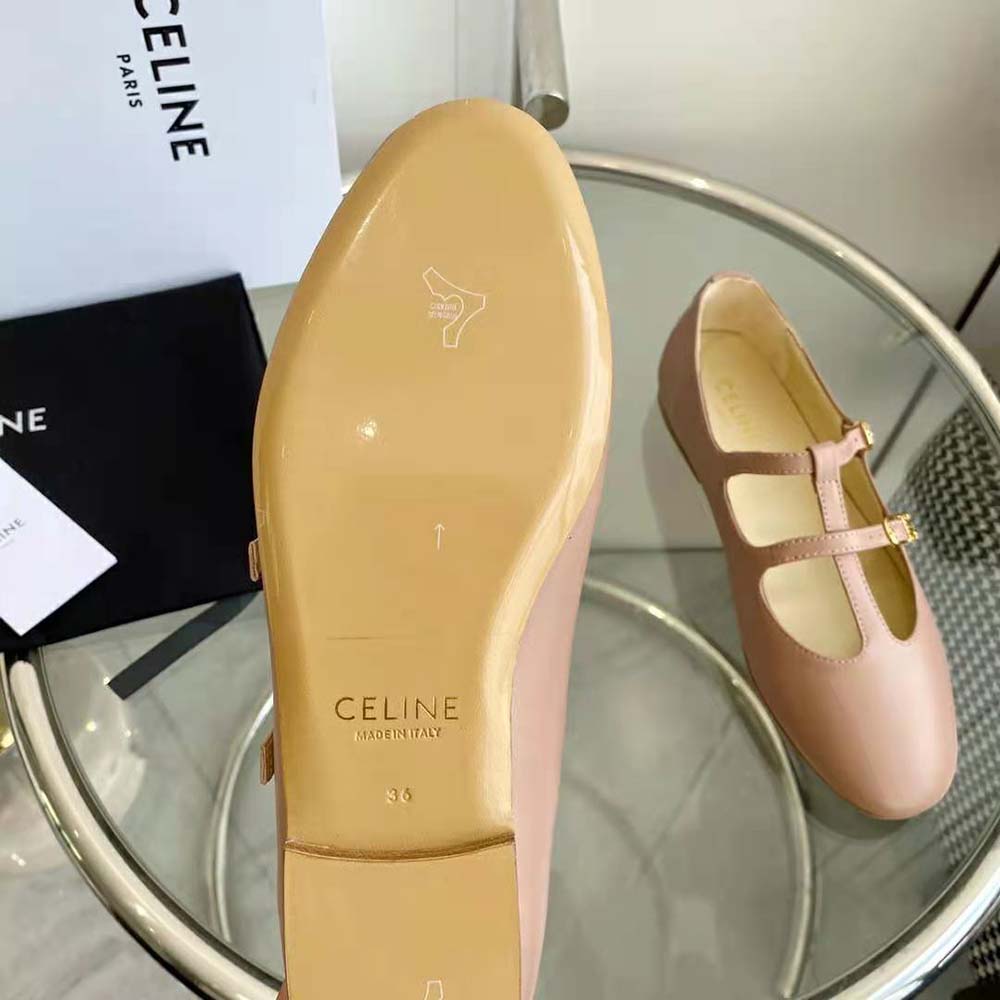 Celine Women Les Ballerines Celine Double Strap Mary Jane in Lambskin - image 10