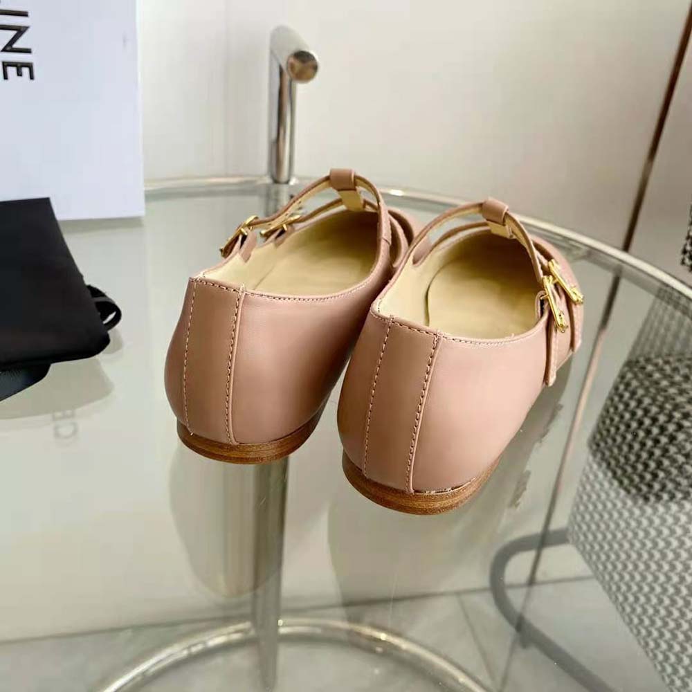 Celine Women Les Ballerines Celine Double Strap Mary Jane in Lambskin - image 9