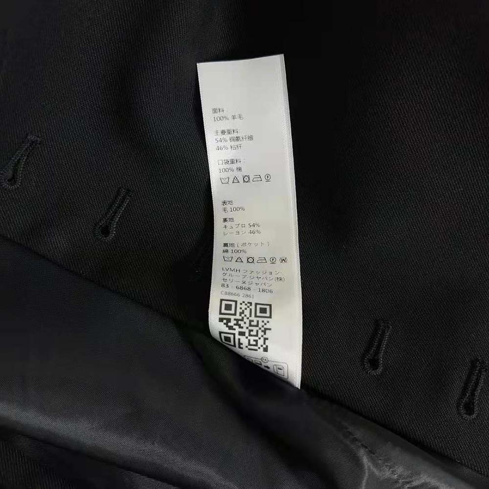 Celine Women Military Jacket in Wool Cloth-Black - image 10