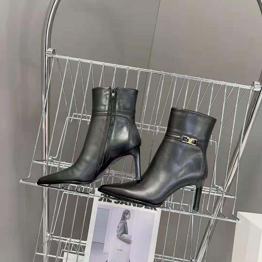 Celine Women Verneuil Ankle Boot with Triomphe in Calfskin - image 5