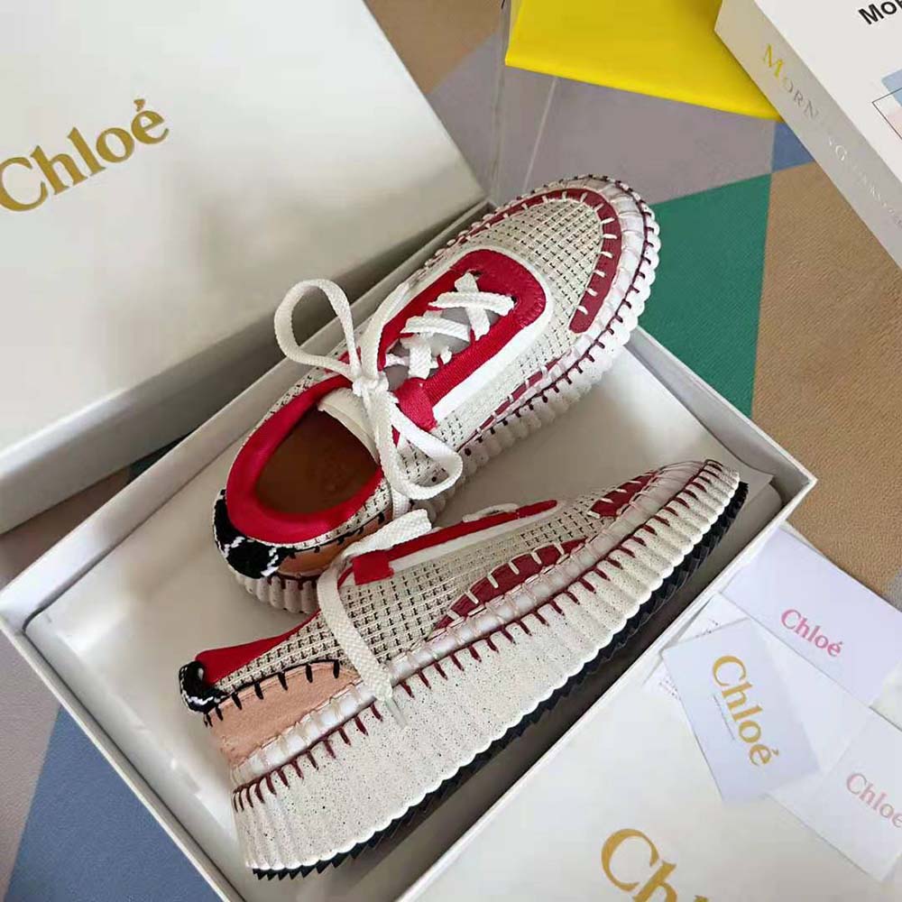 Chloe Unisex Nama Sneaker-Red - image 6