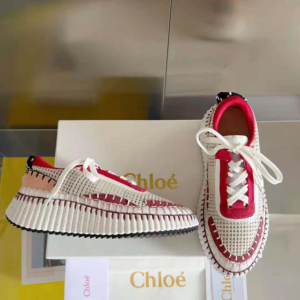 Chloe Unisex Nama Sneaker-Red - image 4