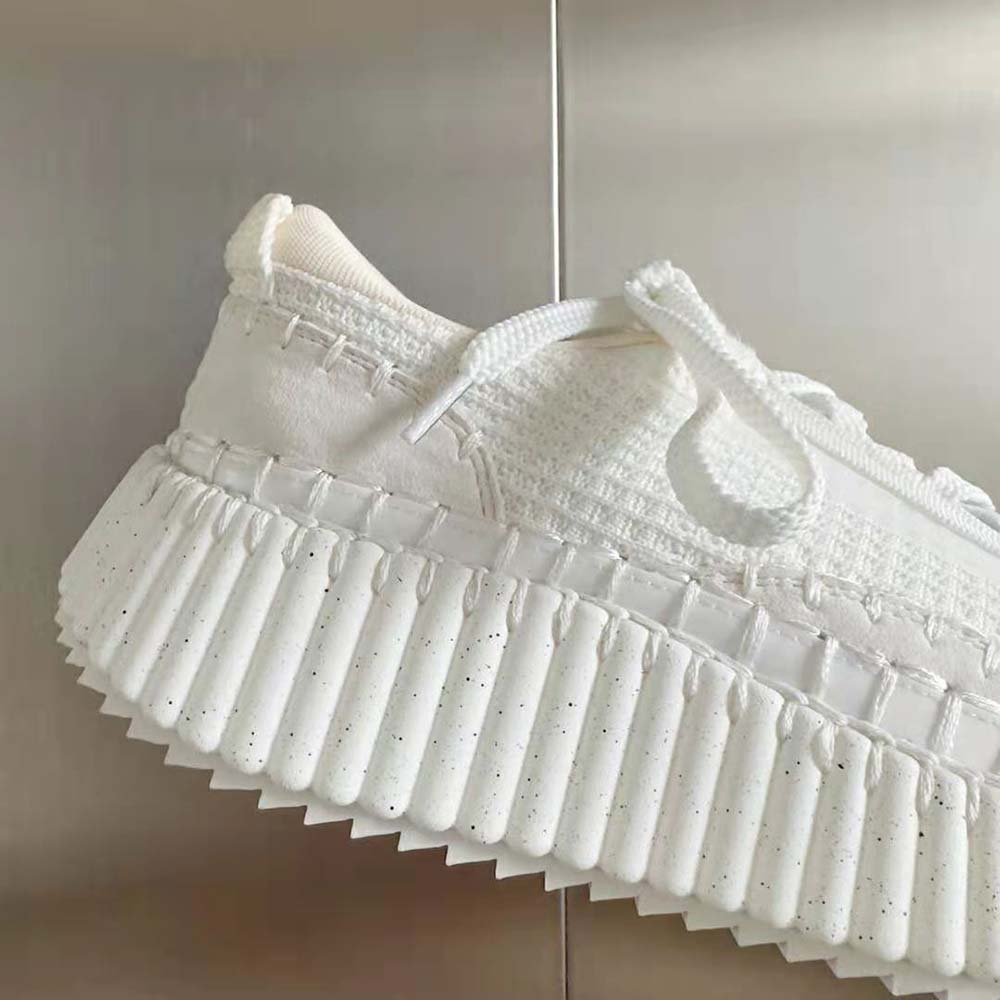 Chloe Unisex Nama Sneaker-White - image 9