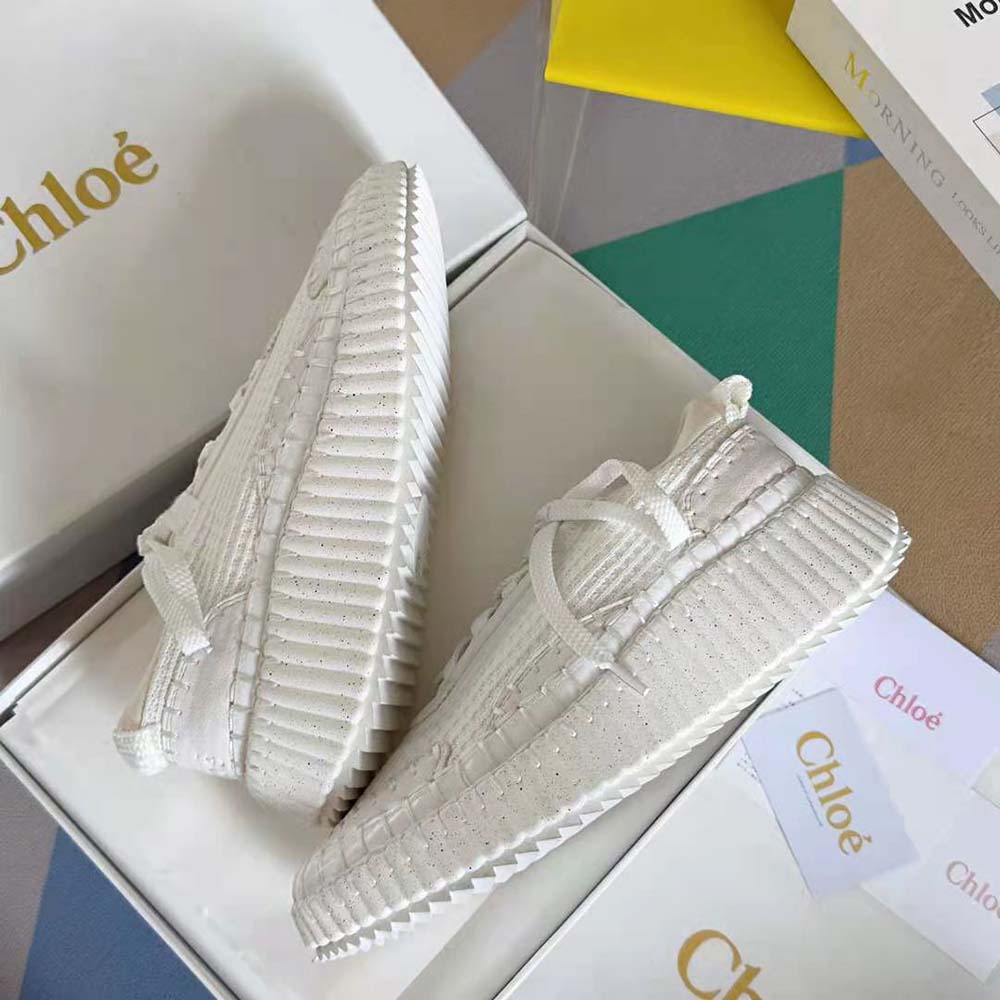 Chloe Unisex Nama Sneaker-White - image 7