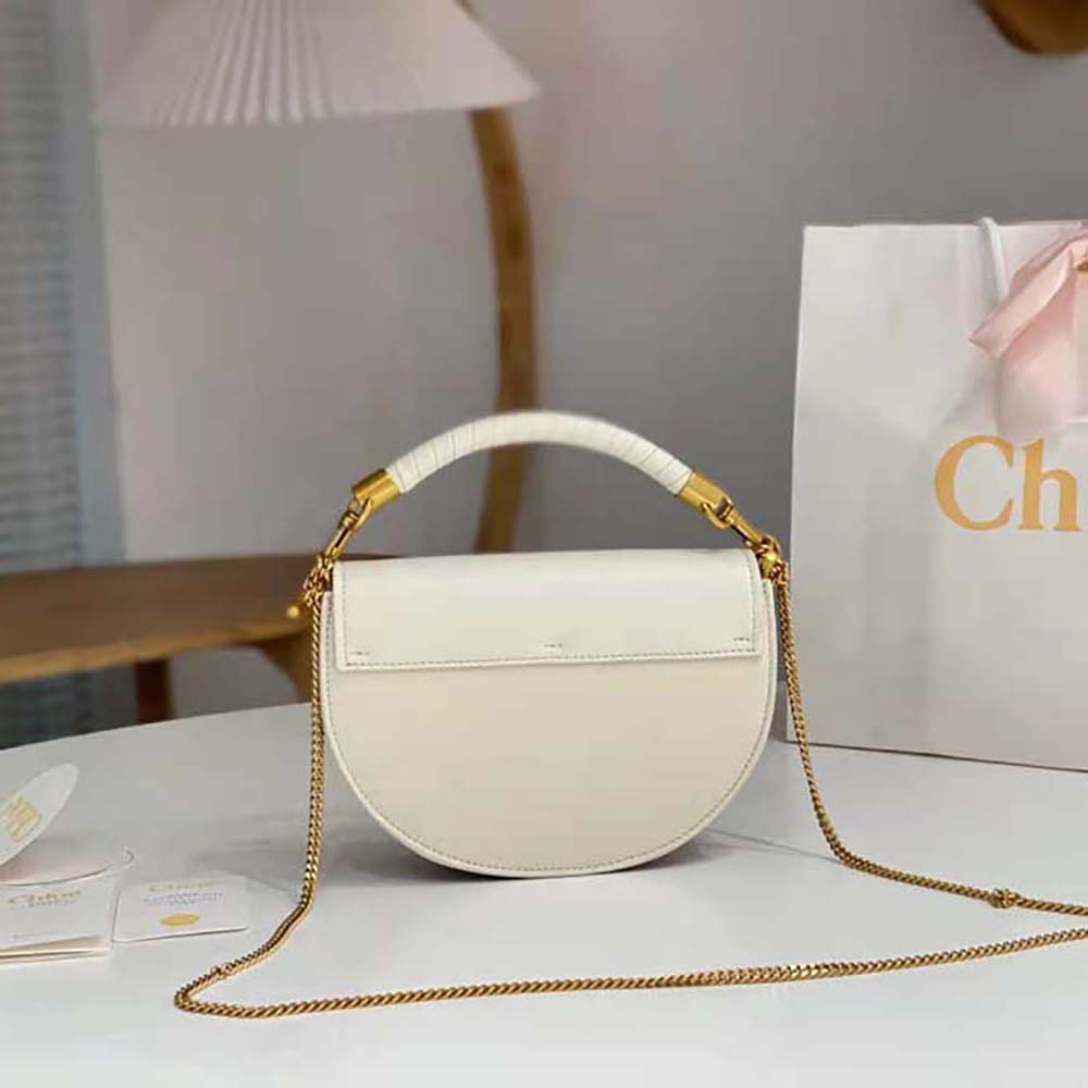 Chloé Women Marcie Chain Flap Bag-White - image 4