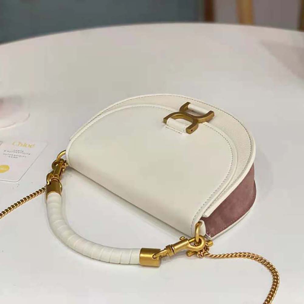 Chloé Women Marcie Chain Flap Bag-White - image 5