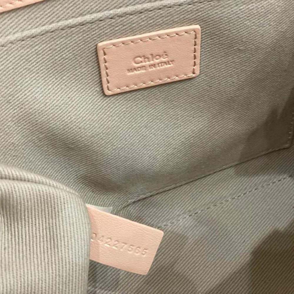 Chloe Women Mini Woody Tote Bag-Pink - image 10