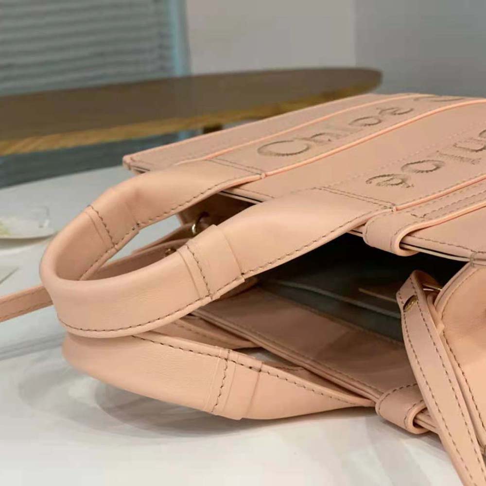 Chloe Women Mini Woody Tote Bag-Pink - image 7