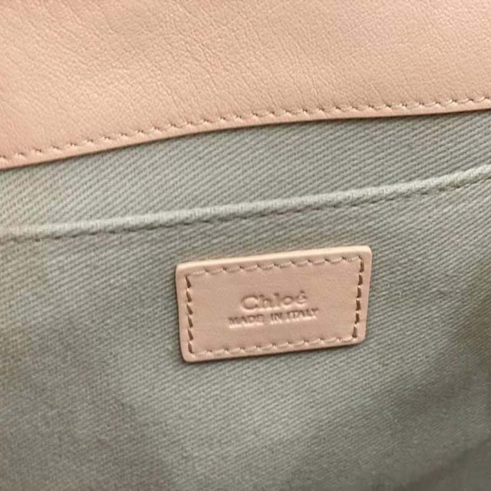 Chloe Women Mini Woody Tote Bag-Pink - image 9