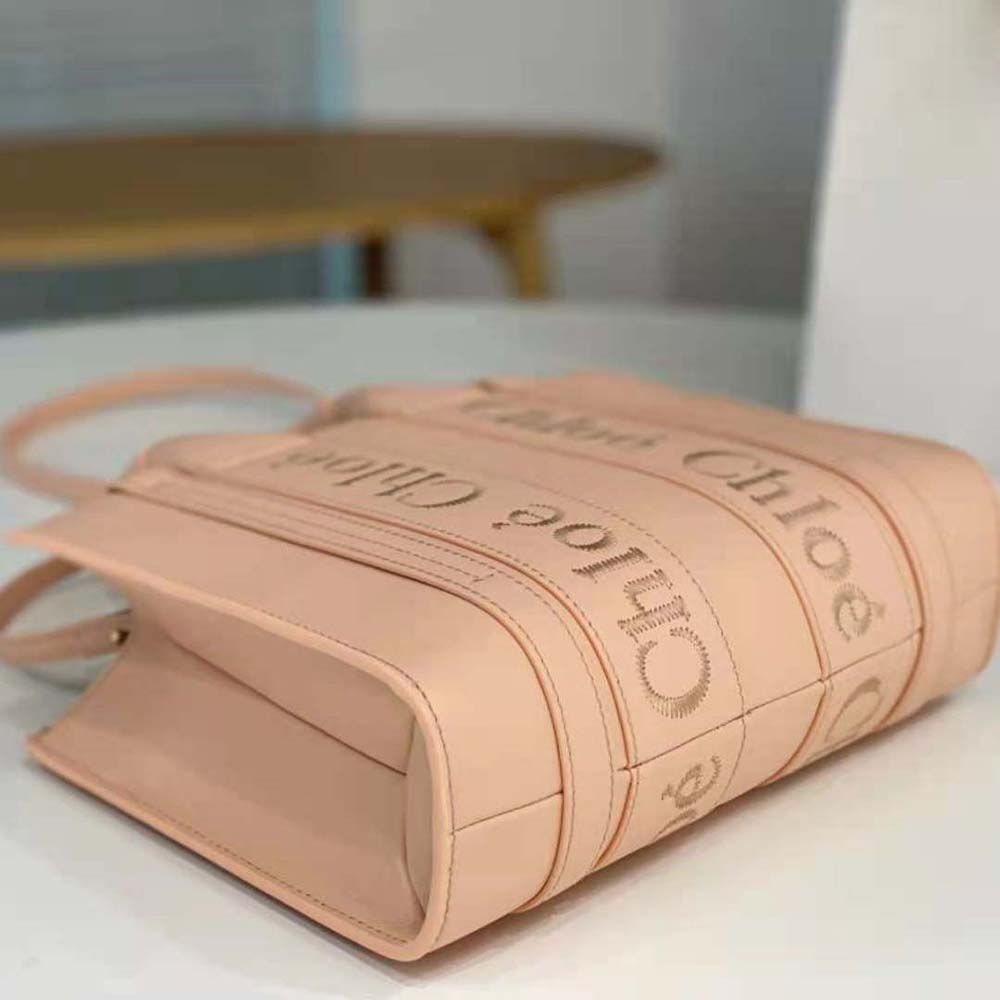 Chloe Women Mini Woody Tote Bag-Pink - image 6