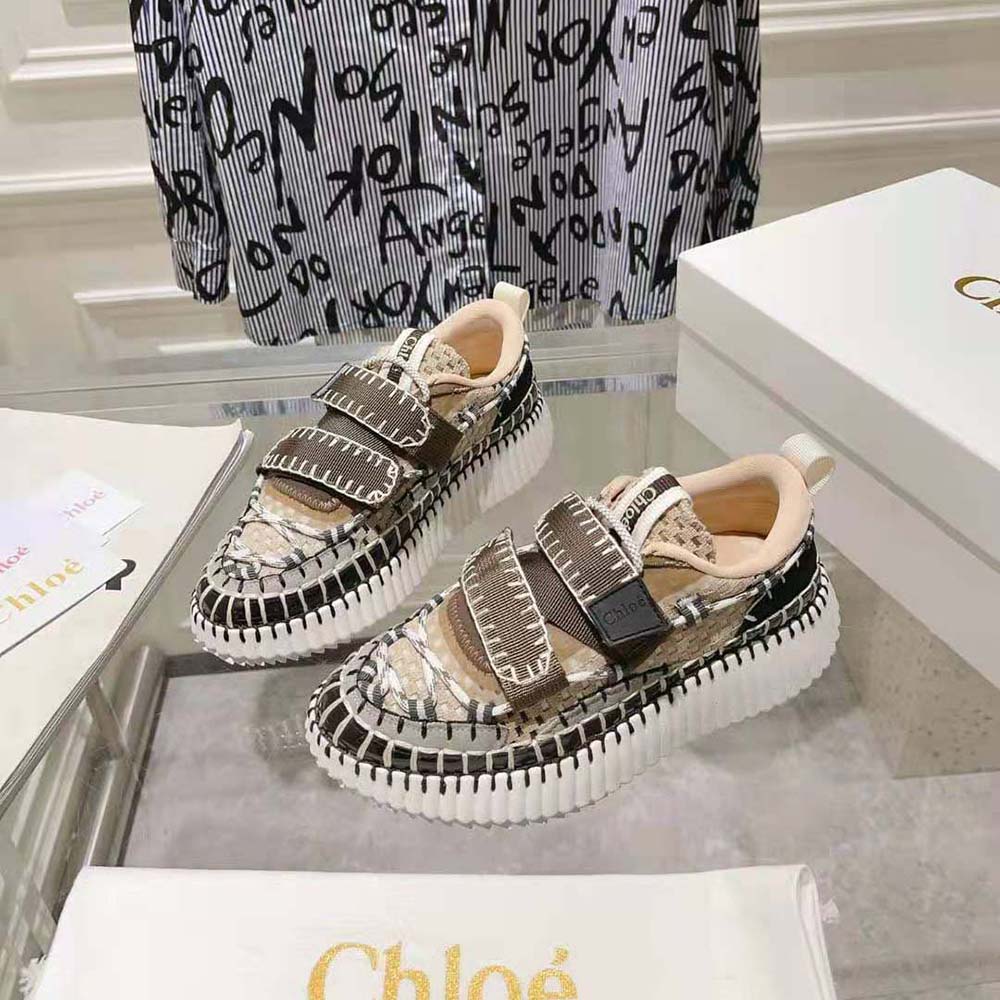 Chloe Women Nama Slip-on Sneaker-Brown - image 4