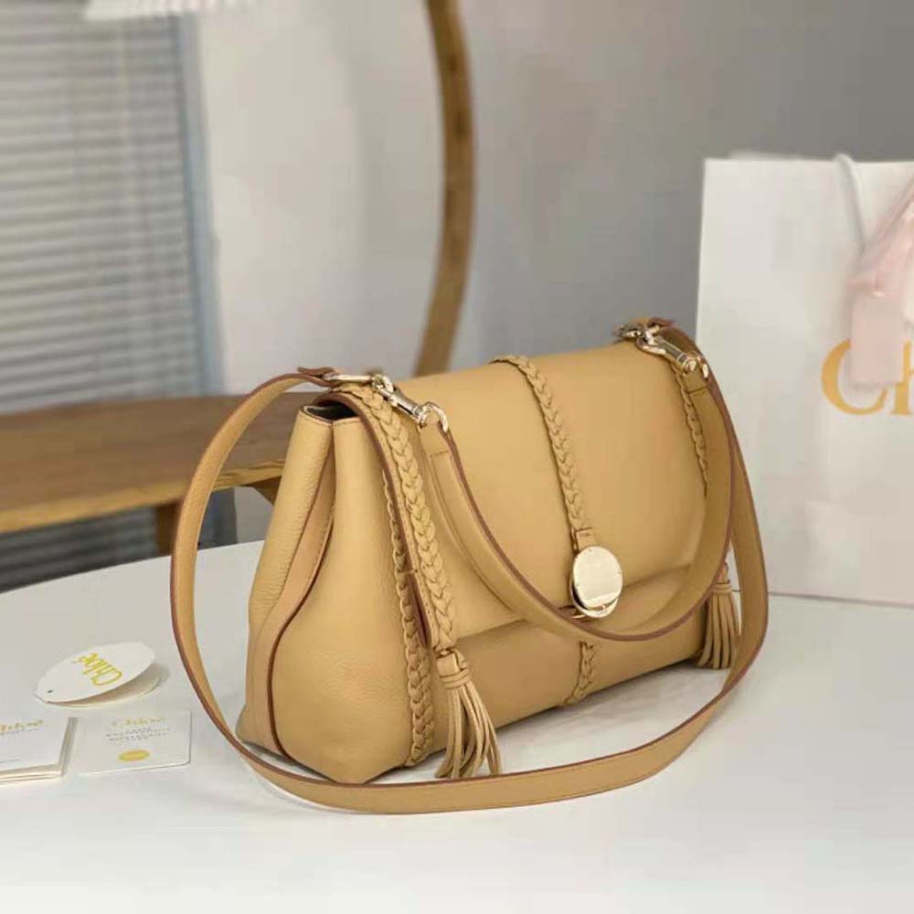 Chloe Women Penelope Medium Soft Shoulder Bag-Gold - image 4