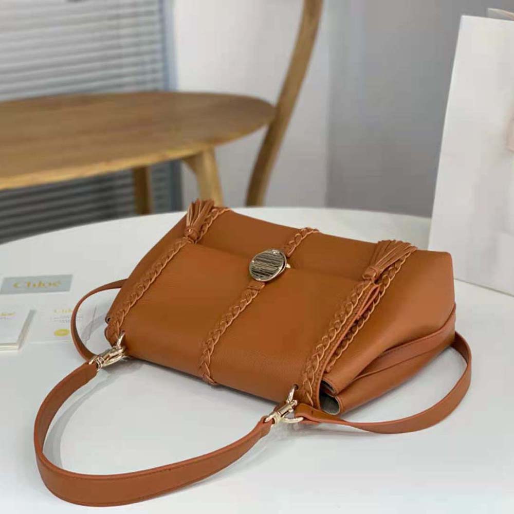 Chloe Women Penelope Medium Soft Shoulder Bag-Brown - image 4