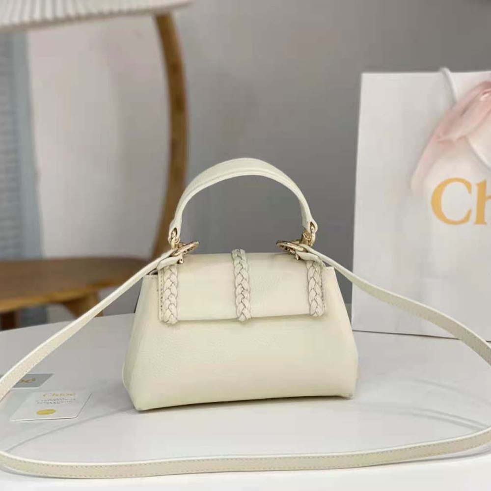 Chloe Women Penelope Mini Soft Shoulder Bag-White - image 4