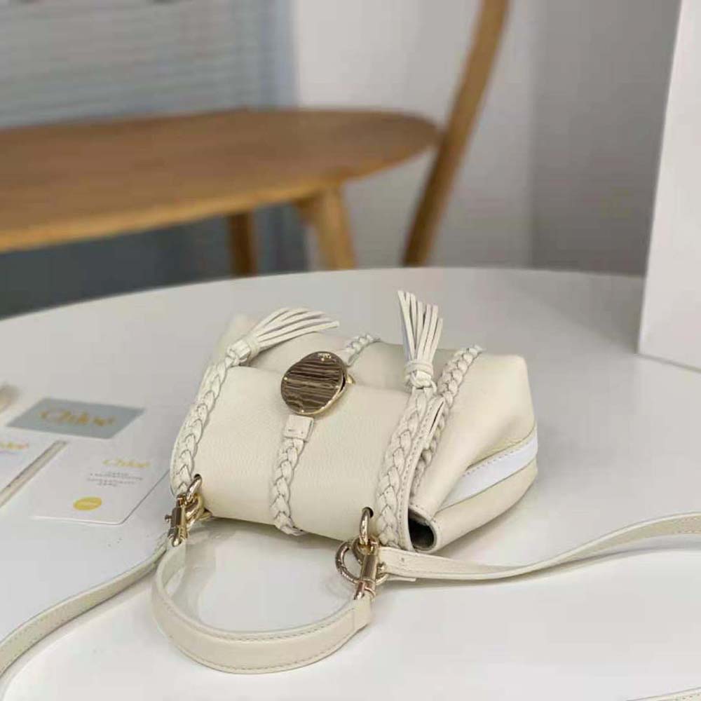 Chloe Women Penelope Mini Soft Shoulder Bag-White - image 7