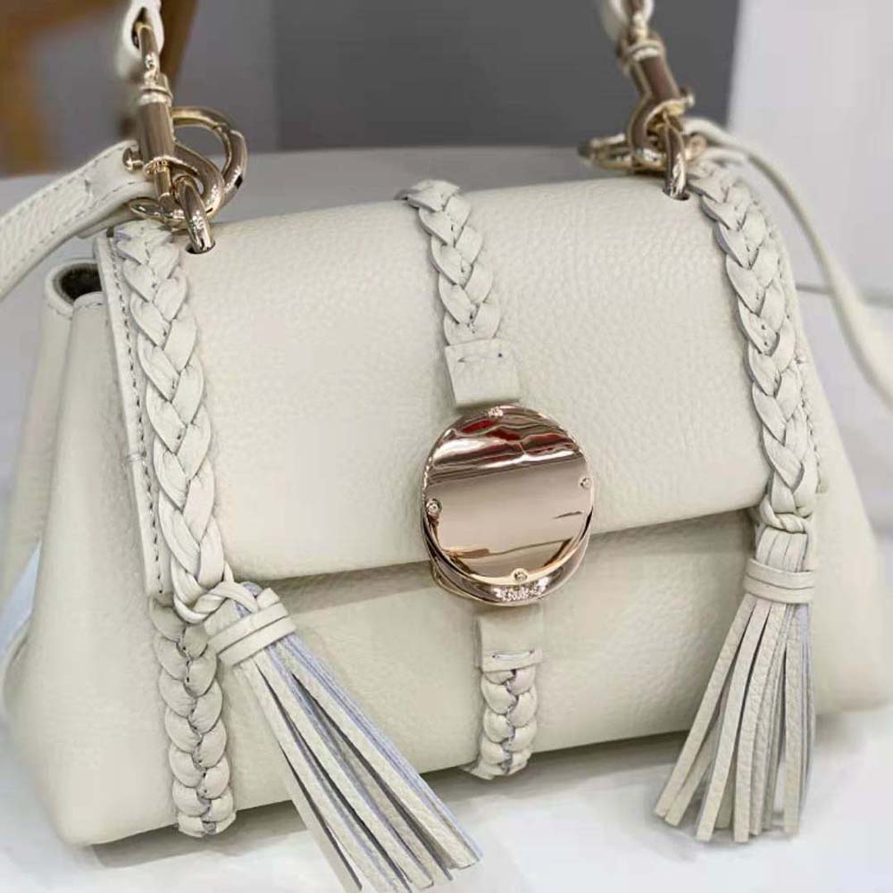 Chloe Women Penelope Mini Soft Shoulder Bag-White - image 8