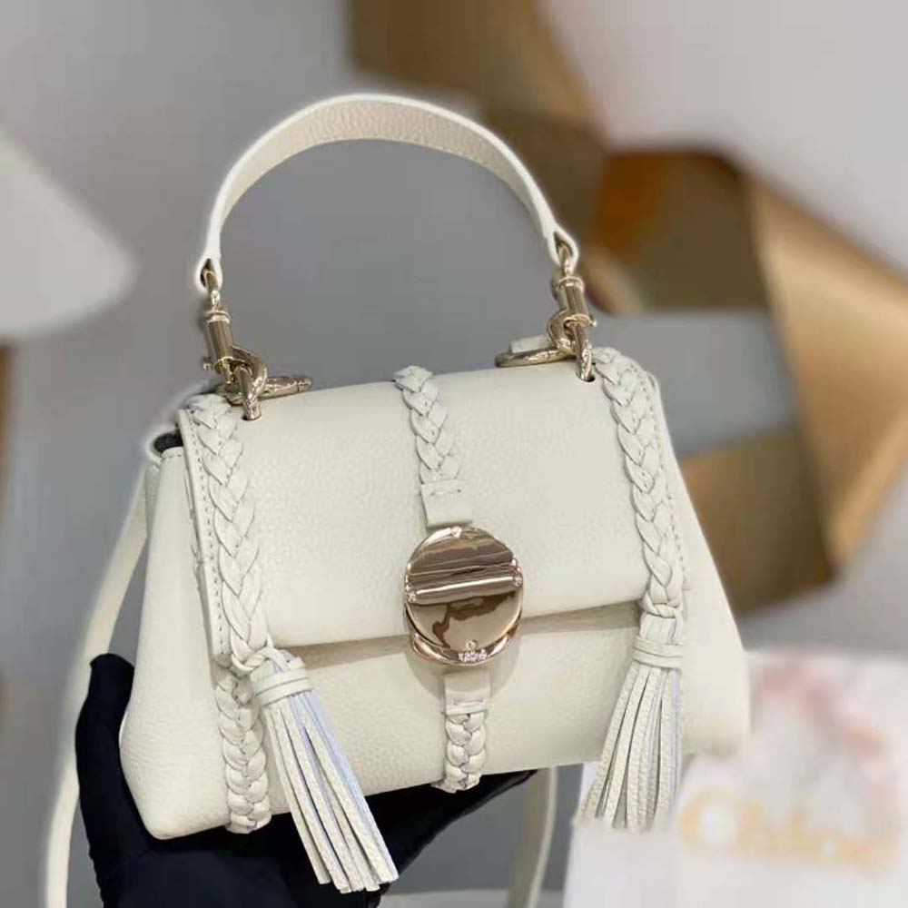 Chloe Women Penelope Mini Soft Shoulder Bag-White - image 5