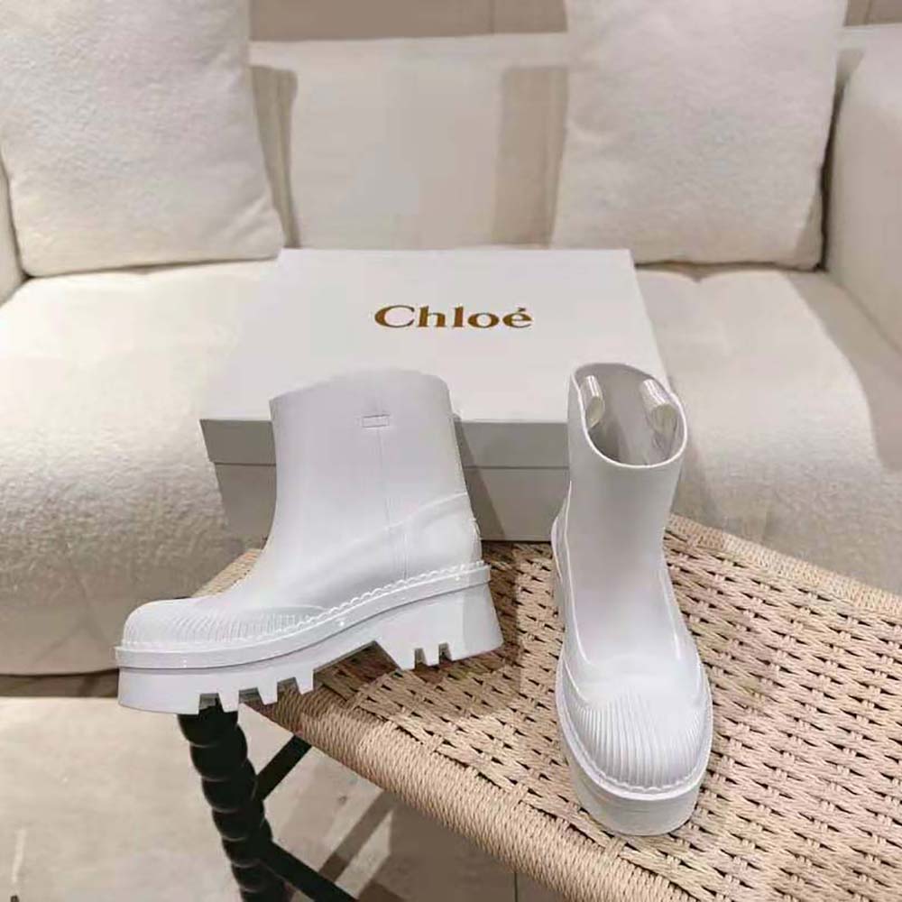 Chloe Women Raina Rain Boot-White - image 4