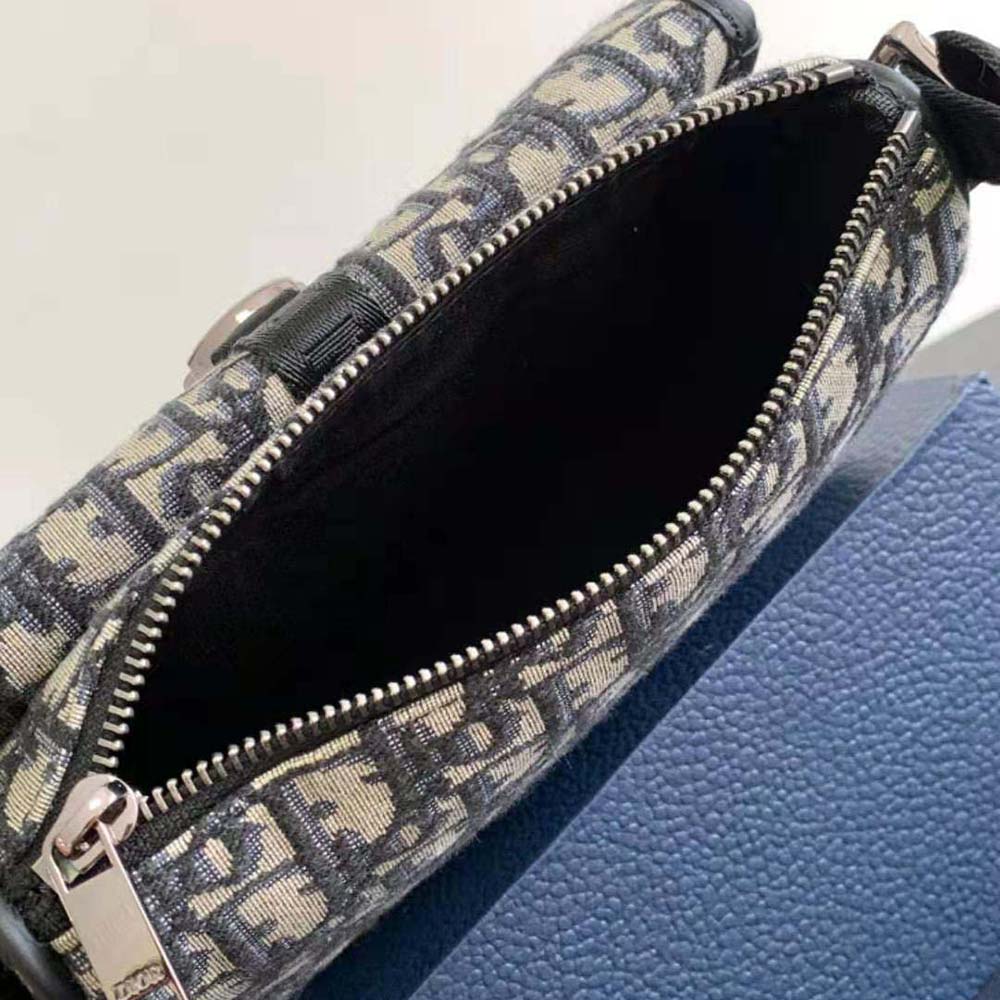 Dior Men 8 Mini Bag with Strap Beige and Black Dior Oblique Jacquard - image 7