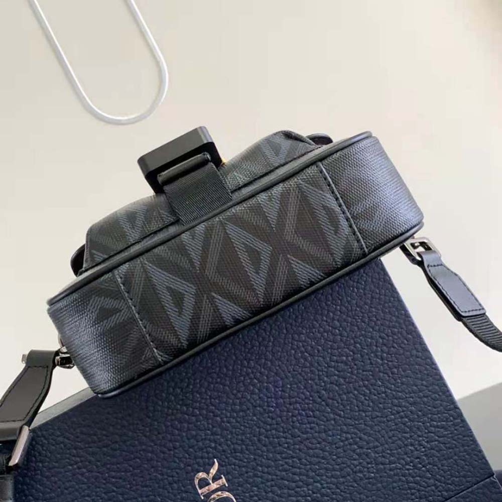 Dior Men Mini Dior Hit the Road Bag Black CD Diamond Canvas - image 4