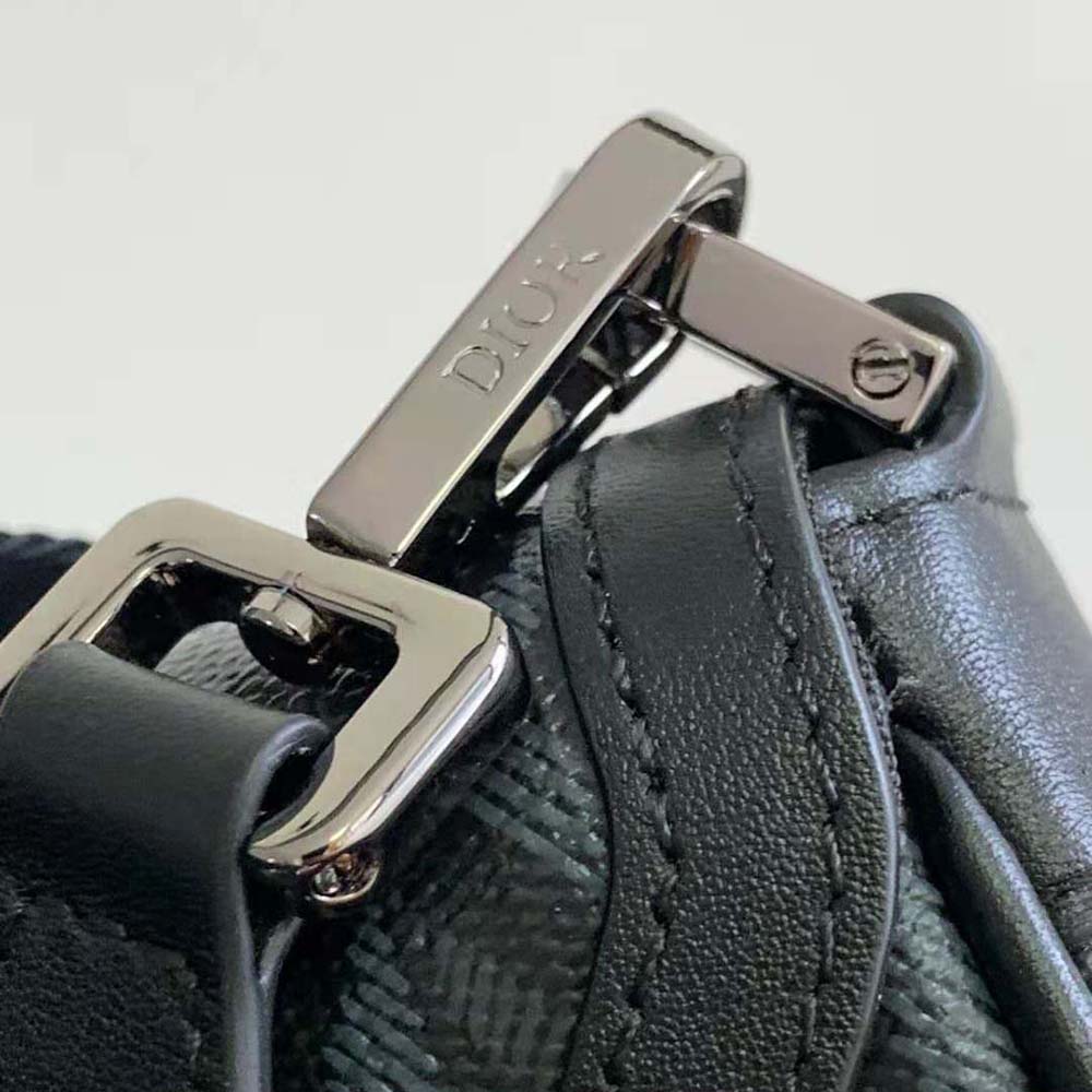 Dior Men Mini Dior Hit the Road Bag Black CD Diamond Canvas - image 9