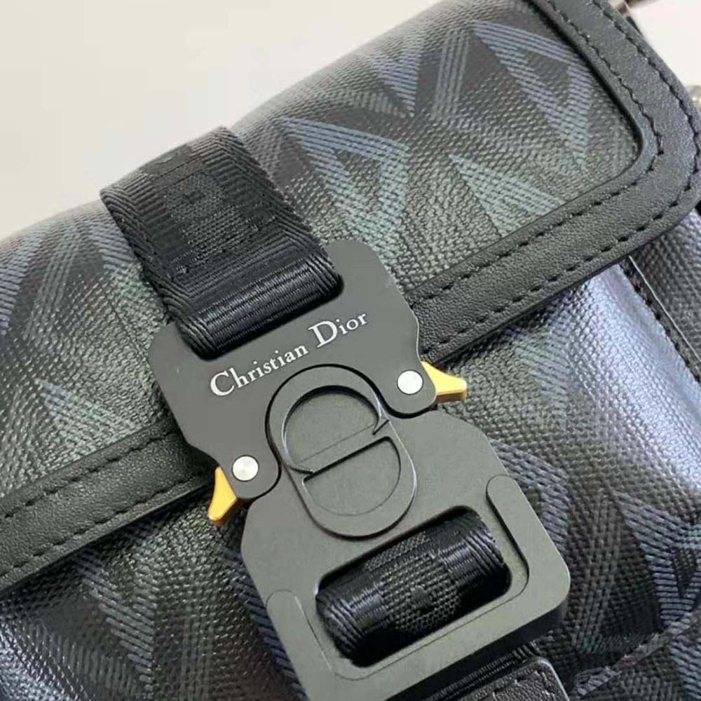Dior Men Mini Dior Hit the Road Bag Black CD Diamond Canvas - image 8