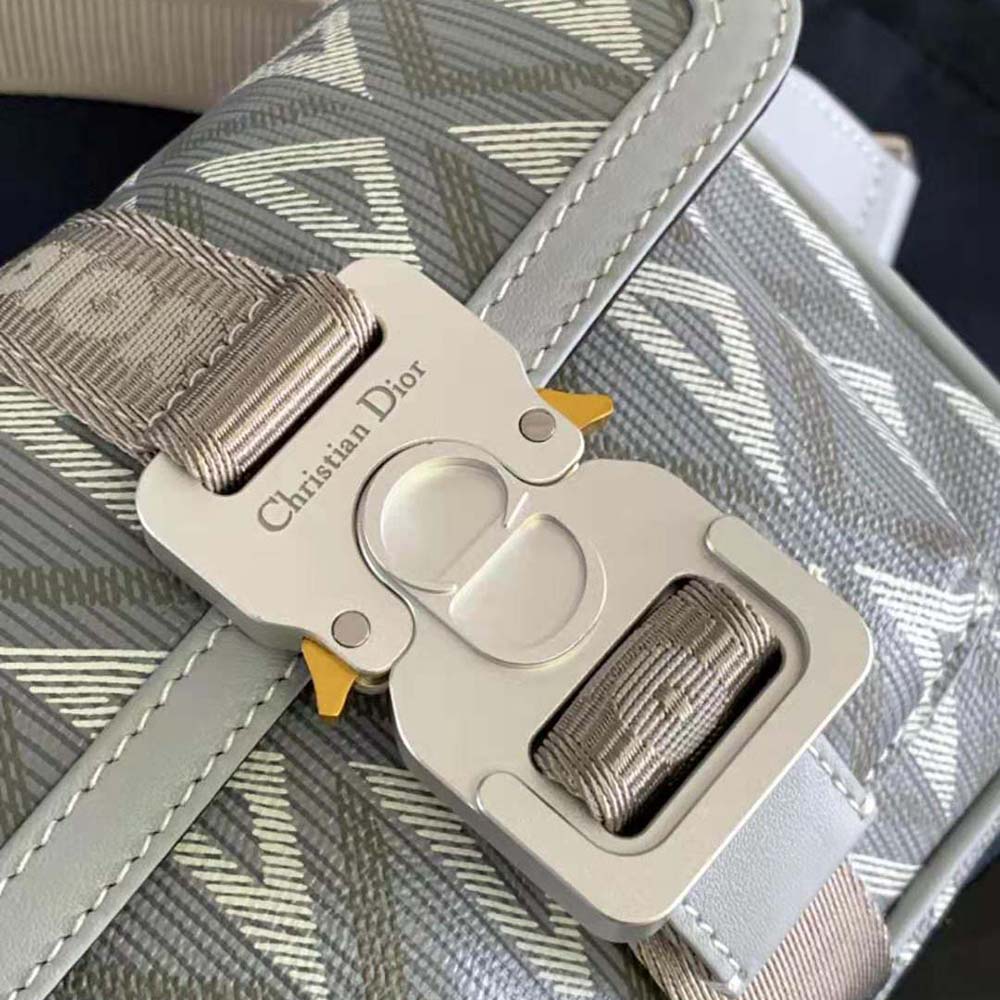 Dior Men Mini Dior Hit the Road Bag Dior Gray CD Diamond Canvas - image 7