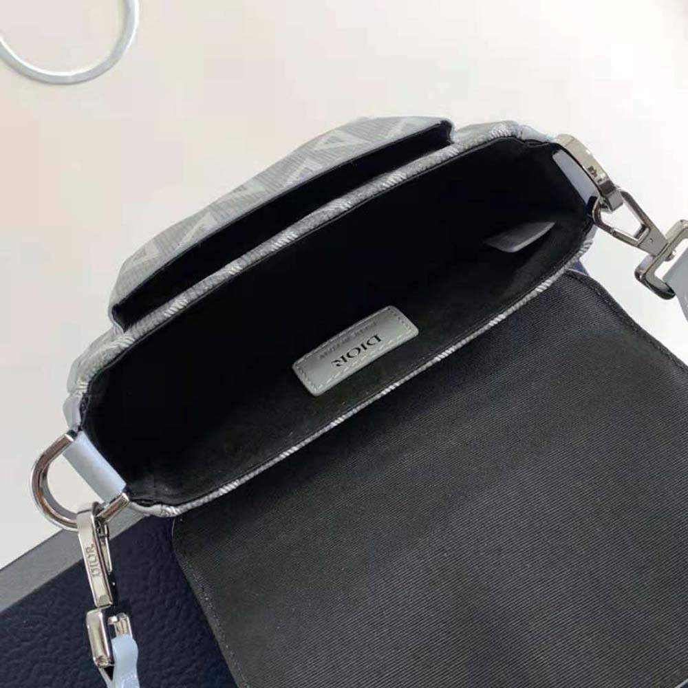 Dior Men Mini Dior Hit the Road Bag Dior Gray CD Diamond Canvas - image 9