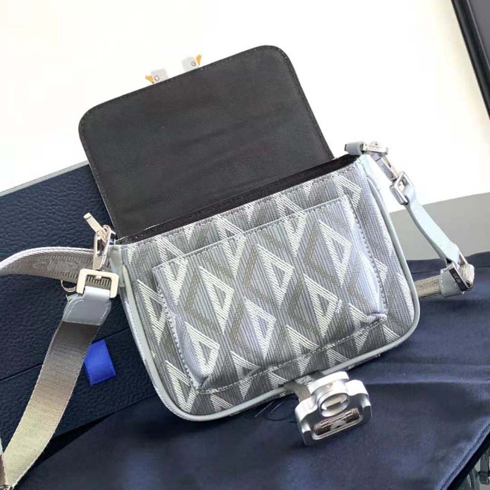 Dior Men Mini Dior Hit the Road Bag Dior Gray CD Diamond Canvas - image 6