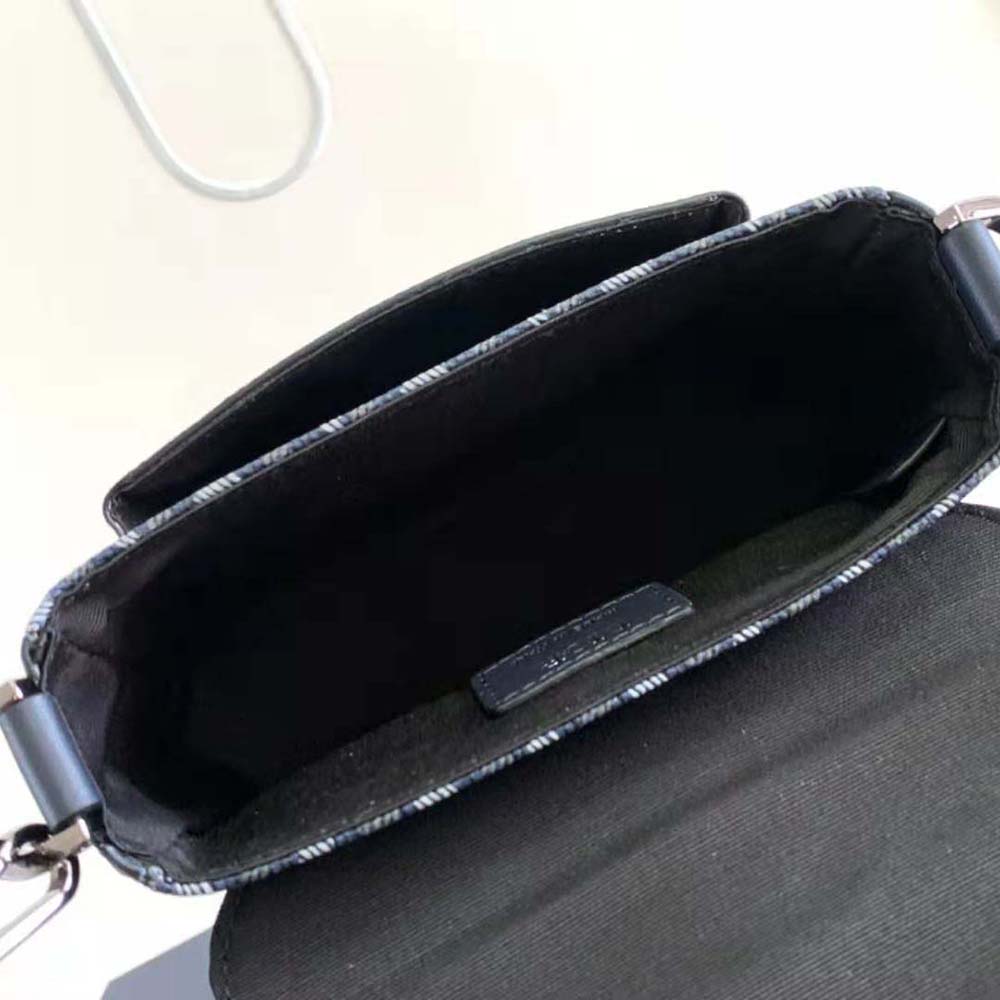 Dior Men Mini Dior Hit the Road Bag Navy Blue CD Diamond Canvas - image 7