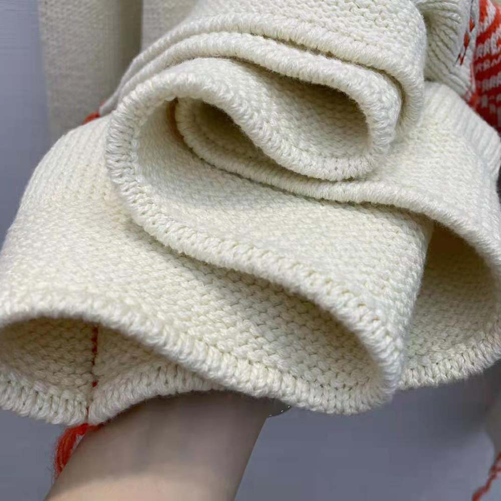 Dior Men Sweater White Wool and Mohair-Blend Jacquard - image 8