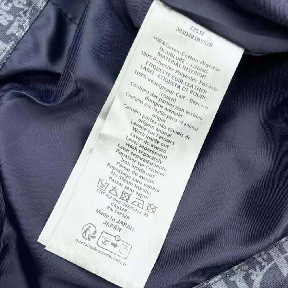 Dior Men Tears Zipped Blouson Blue Cotton Denim - image 10
