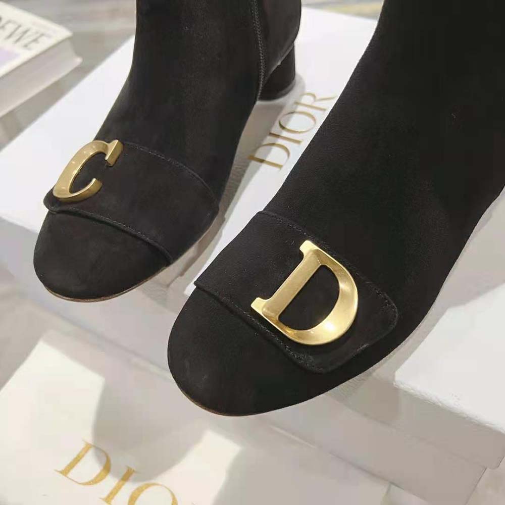 Dior Women C’est Dior Heeled Ankle Boot Black Suede Calfskin - image 8