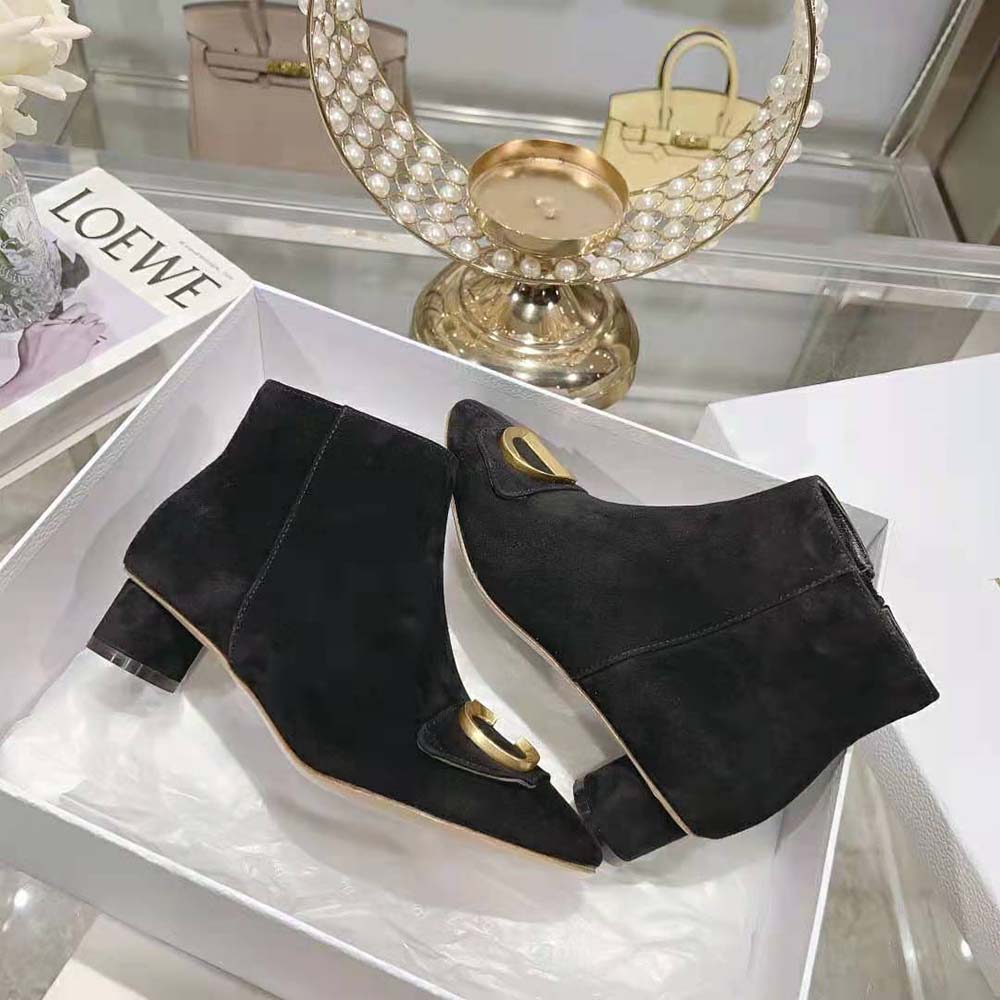 Dior Women C’est Dior Heeled Ankle Boot Black Suede Calfskin - image 7