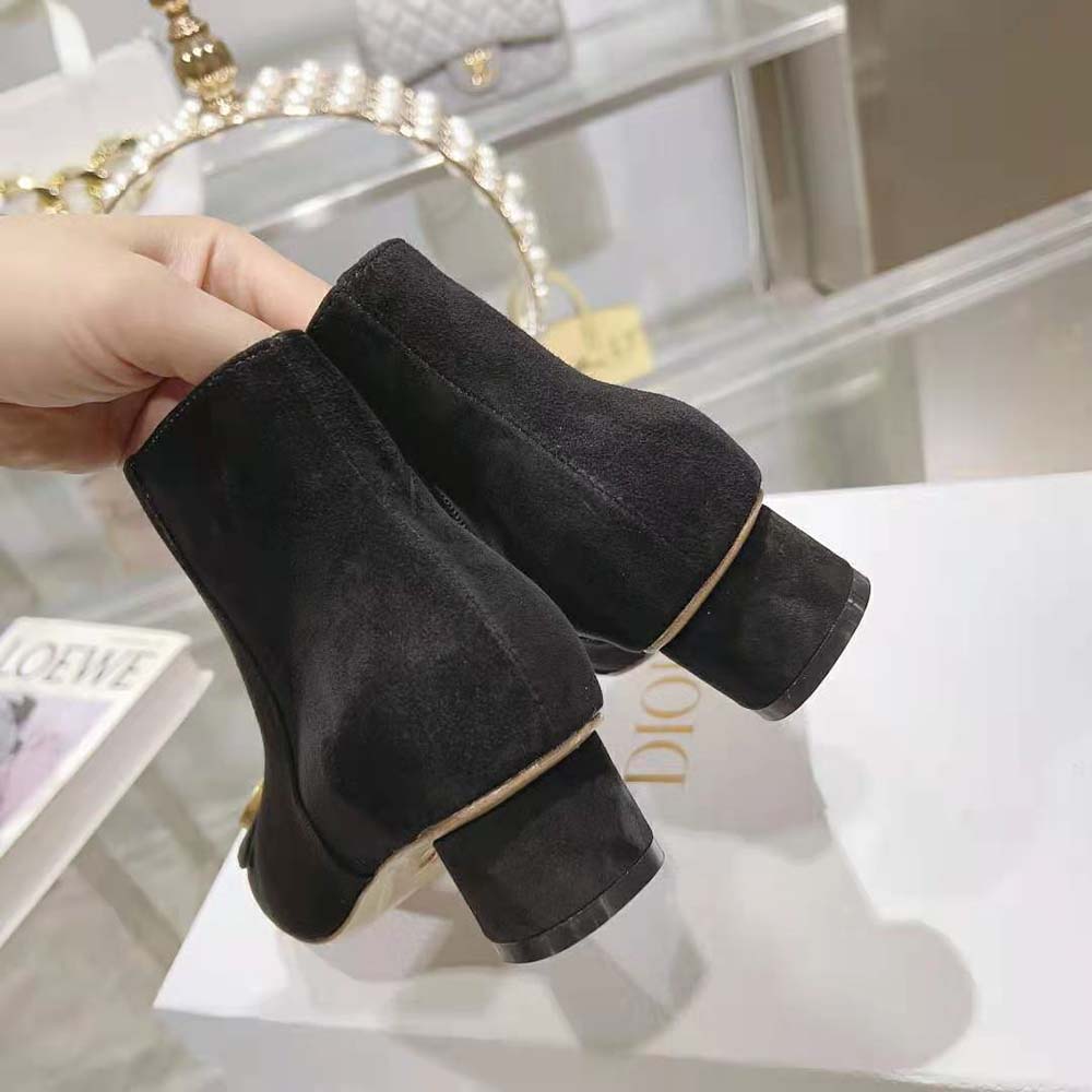 Dior Women C’est Dior Heeled Ankle Boot Black Suede Calfskin - image 9