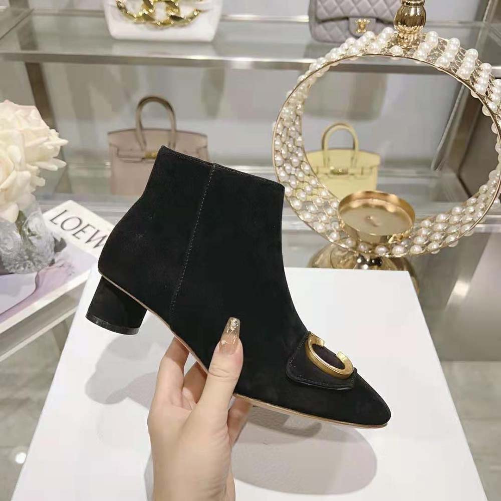 Dior Women C’est Dior Heeled Ankle Boot Black Suede Calfskin - image 5