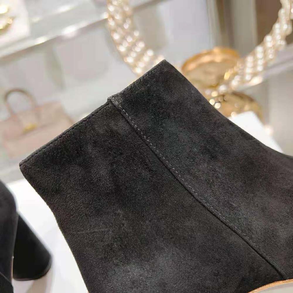 Dior Women C’est Dior Heeled Ankle Boot Suede Calfskin-Black - image 8