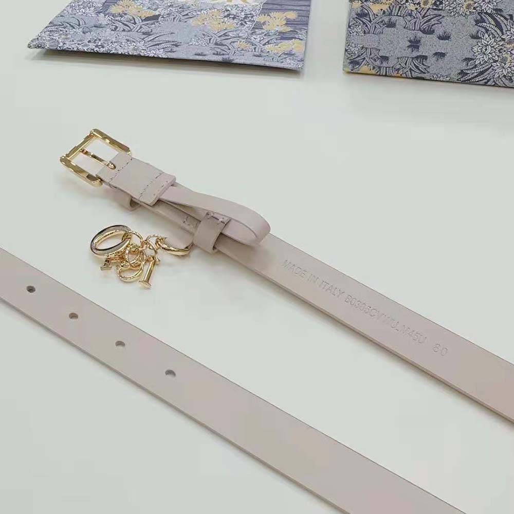 Dior Women Miss Dior Belt White Smooth Calfskin 20 MM - image 5