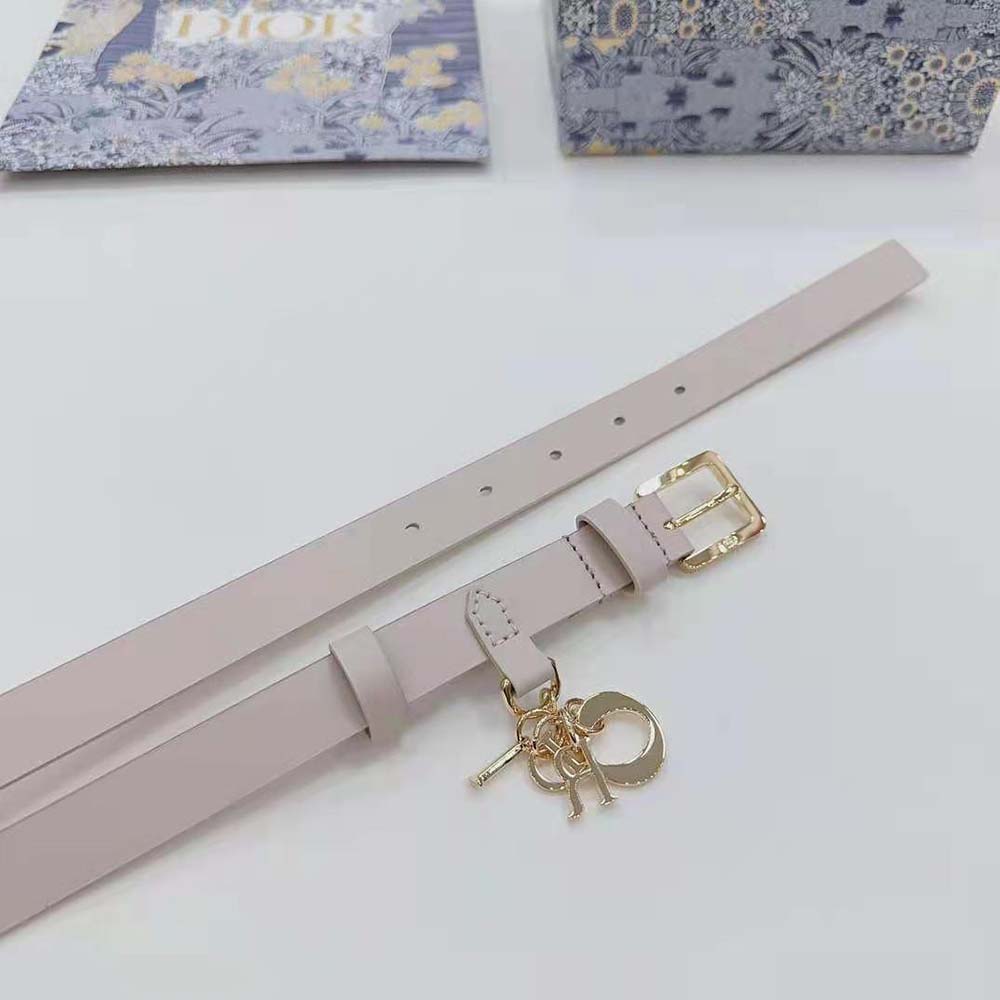Dior Women Miss Dior Belt White Smooth Calfskin 20 MM - image 8