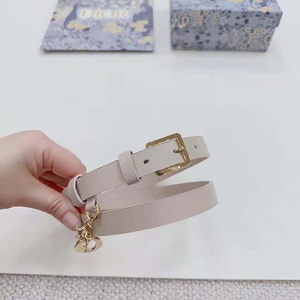 Dior Women Miss Dior Belt White Smooth Calfskin 20 MM - image 10