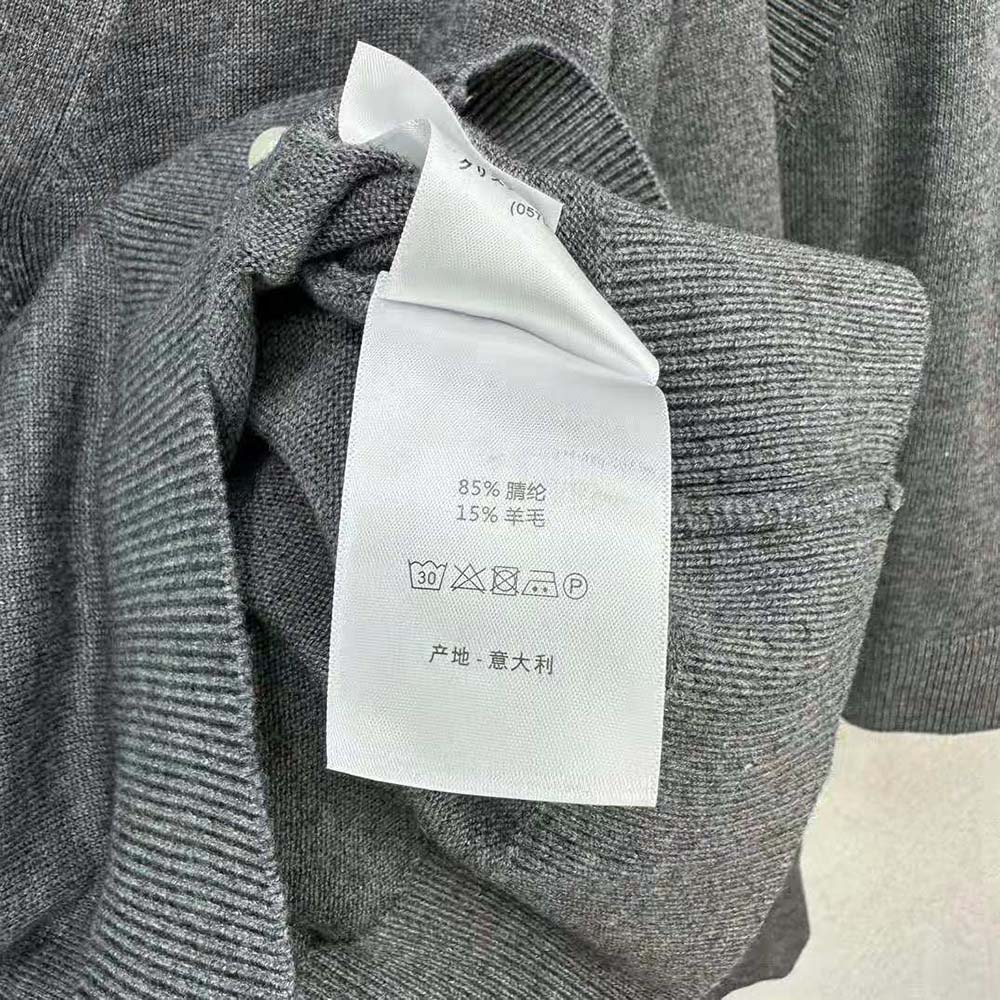 Dior Women Twin-set Gray Cashmere Knit - image 10