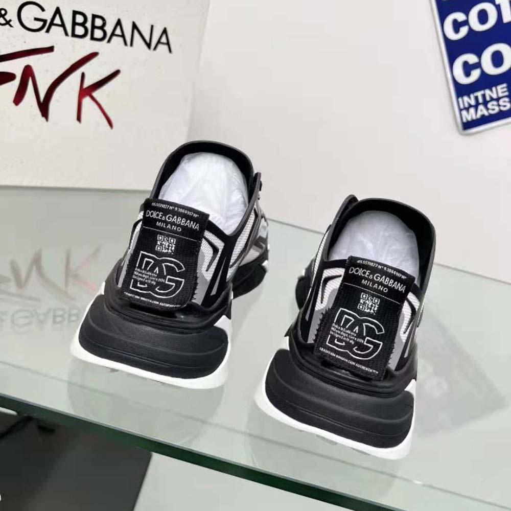 Dolce Gabbana D&G Men Mesh Fast Sneakers-Black - image 7