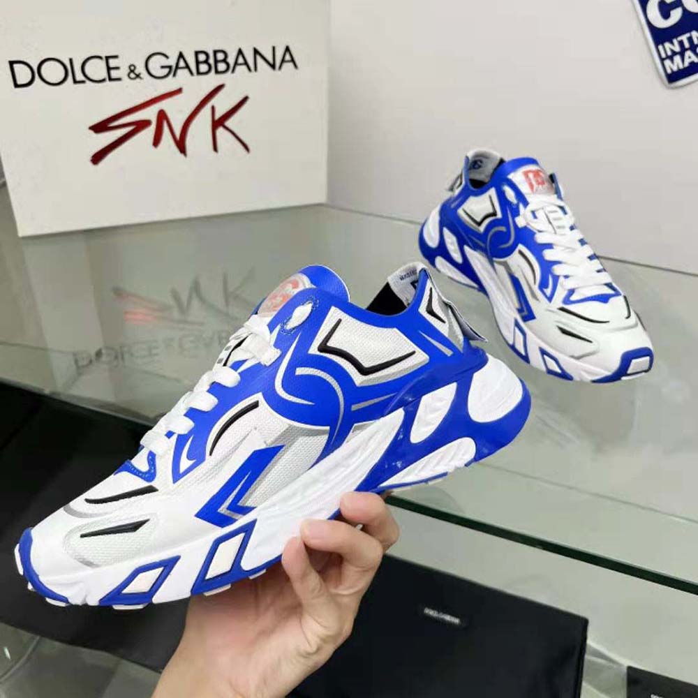 Dolce Gabbana D&G Men Mesh Fast Sneakers-Blue - image 5
