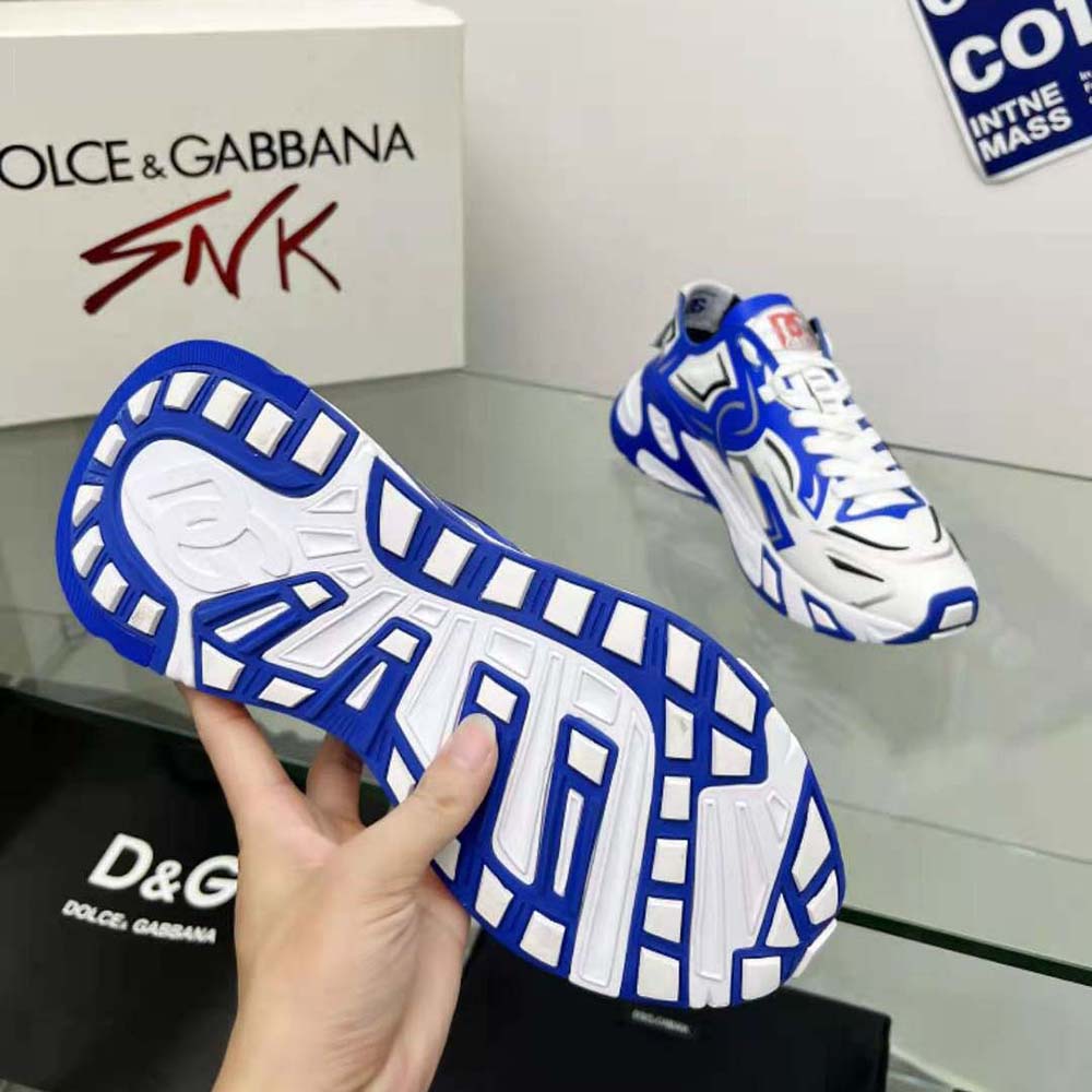 Dolce Gabbana D&G Men Mesh Fast Sneakers-Blue - image 9