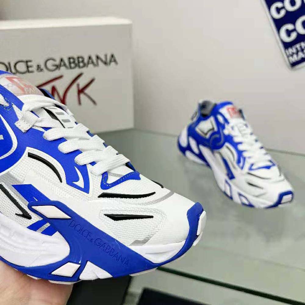 Dolce Gabbana D&G Men Mesh Fast Sneakers-Blue - image 8